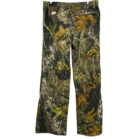 Vtg Y2K Mossy Oak Pants Womens 8 / 10 Medium 33x30 Camo Hunting Cargo Wide Leg M - Picture 4 of 7